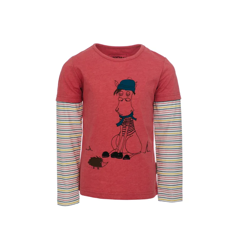 Horseware Girls Double Sleeve Top - Raspberry